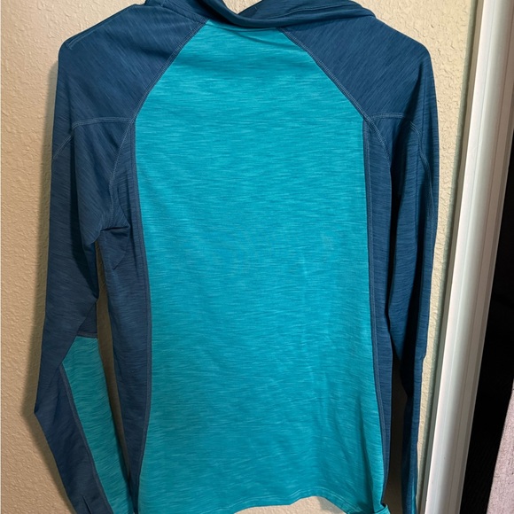 Under Armour Women's Teal and Navy Hoodie - Picture 3 of 3